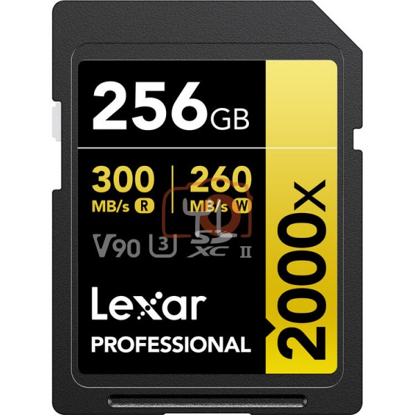 Lexar 256GB Professional 2000x UHS-II SDXC Memory Card