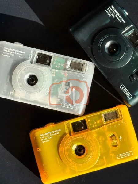 Kodak ColorMax – The Limited Edition See-Thru Reusable 35mm Film Camera (Yellow) (Come with kodak gold film)