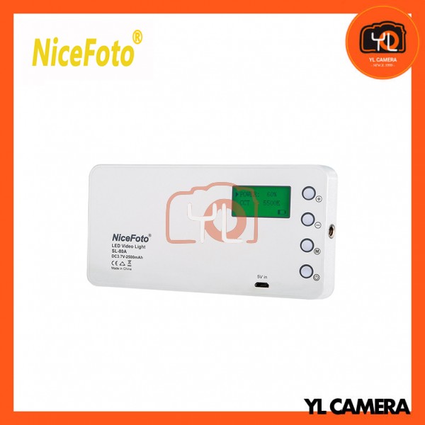 NiceFoto SL-80A Portable Bi-color Pocket LED video Fill ligh