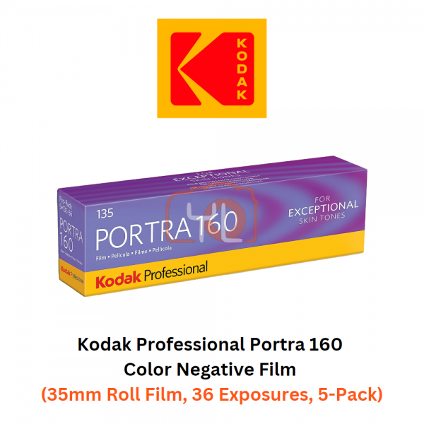 Kodak Professional Portra 160 Color Negative Film (135mm Roll Film, 5 Packs)