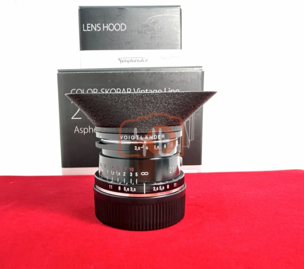 [USED-PJ33] Voigtlander 21MM F3.5 II Color-Skopar Vintage Line VM (Leica M), 85% Like New Condition (S/N:7210006)