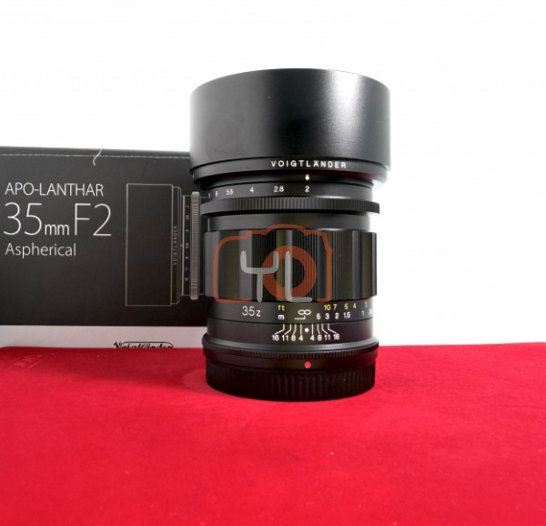 [USED-PJ33] Voigtlander 35mm F2 II APO Lanthar APSH (Nikon Z), 95% Like New Condition (S/N:7460173)