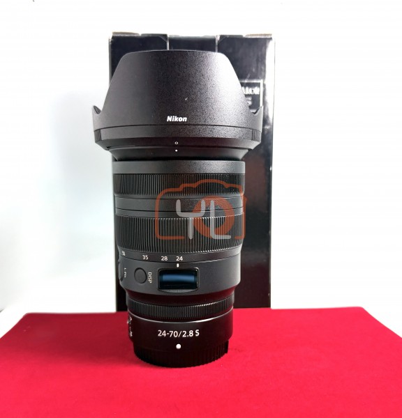 [USED-PJ33] Nikon 24-70mm F2.8 S Z , 95% Condition Like New (S/N:20012317)