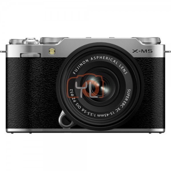 FUJIFILM X-M5 Camera Kit XC 15-45mm F3.5-5.6 Lens (Silver) - Free Sandisk 32GB Ultra SD Card