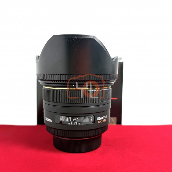 [USED-PJ33] Sigma 50MM F1.4 EX DG HSM (Nikon F), 95% Condition Like New (S/N:14583130)