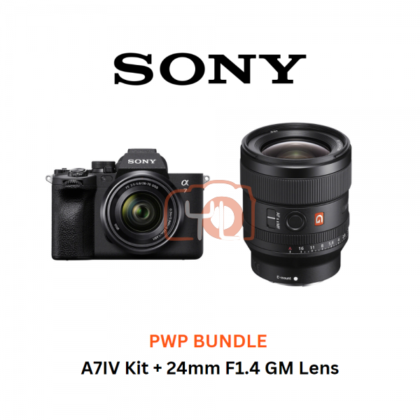 A7IV Kit + 24mm F1.4 GM Lens - Free Sony 64GB 277/150MB SD Card