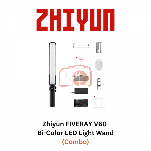 Zhiyun FIVERAY V60 Bi-Color LED Light Wand (Black Combo)