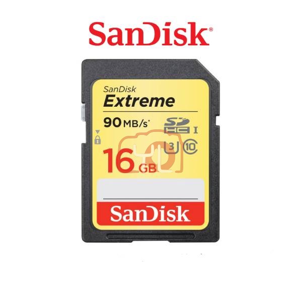 SanDisk 16GB Extreme UHS-I SDHC Memory Card (90MB/s)