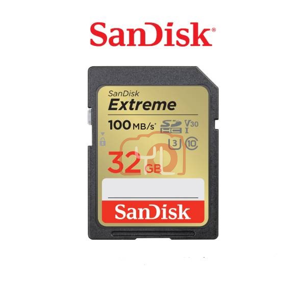 SanDisk 32GB Extreme UHS-I SDHC Memory Card (100MB/s)