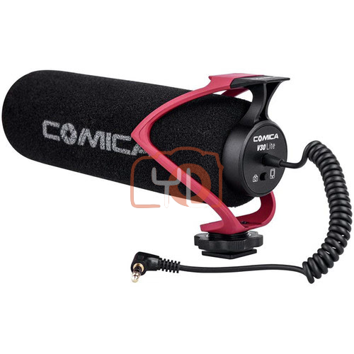 Comica Electrit Super-Cardioid Directional Condenser Shotgun LITE Video Microphone (Red)