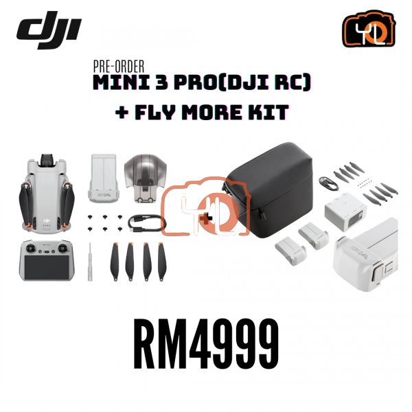 DJI Mini 3 Pro (DJI RC) + Fly More Kit