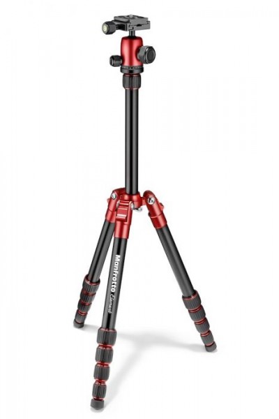 Manfrotto MKELES5RD-BH Element Small Aluminum Traveler Tripod (Red)