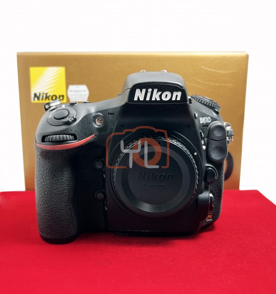 [USED-PJ33] Nikon D810 Body (Shutter Count :97), 95% Like New Condition (S/N:8500197)