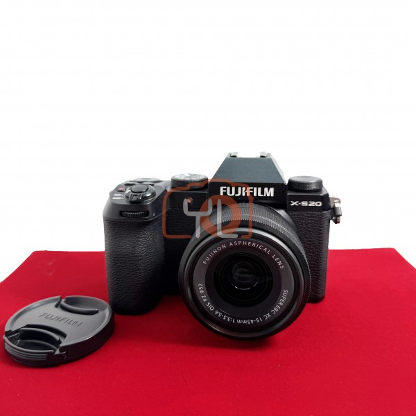 [USED-PJ33]  Fujifilm X-S20 Kit 15-45mm (Shutter Count: 1.9K), 95% Condition Like New (S/N:4U402381)