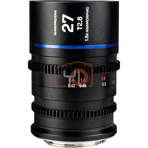 Laowa Nanomorph 27mm T2.8 1.5x S35 Anamorphic Lens (MFT Mount, Blue Flare)
