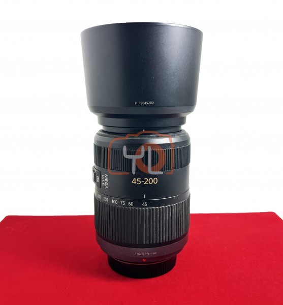 [USED-PJ33] Panasonic 45-200mm F4-5.6 Lumix G Vario Mega OIS, 90% Like New Condition (S/N:XT1EB0020431)