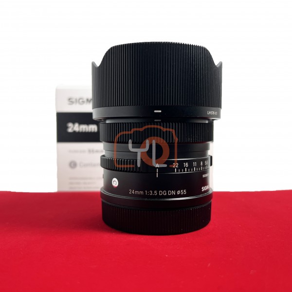 [USED-PJ33] Sigma 24mm F3.5 DG DN Contemporary ( L-Mount) , 95% Like New Condition (S/N:55358078)