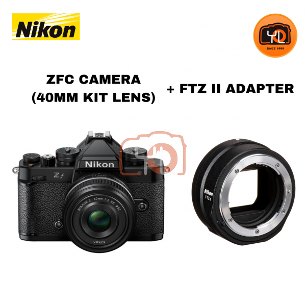 Nikon ZF Mirrorless Camera Kit 40mm Lens + FTZ II Adapter
