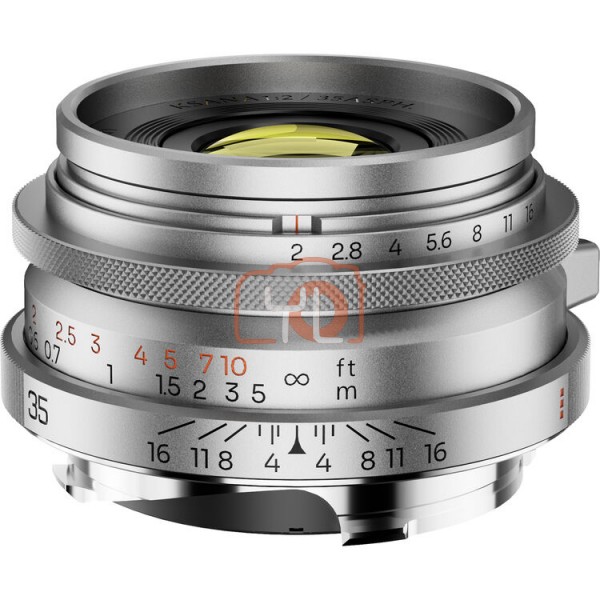 Thypoch Ksana 35mm f/2 ASPH Lens with Lens Hood (Leica M, Silver)