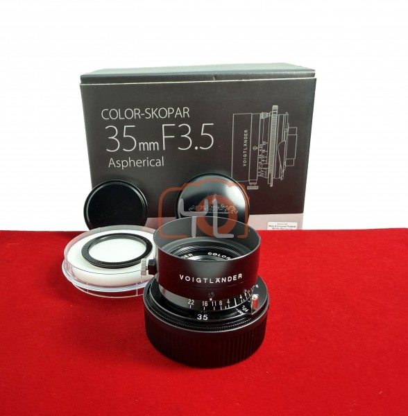 [USED-PJ33] Voigtlander 35mm F3.5 Color Skopar ASPH VM (Leica M) , 95% Condition Like New (S/N:7520550)