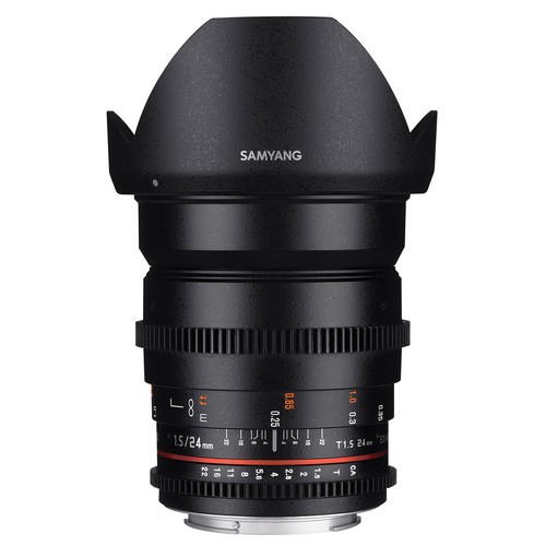 Samyang 24mm T1.5 VDSLRII Cine Lens for Canon EF Mount