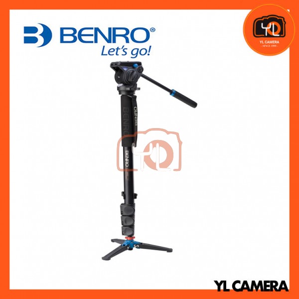 Benro A48FDS4PRO Series 4 Aluminum Monopod with 3-Leg Locking Base and S4 Video Head