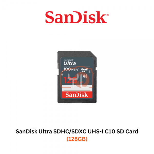 SanDisk Ultra SDHC/SDXC UHS-I C10 SD Card - 128GB