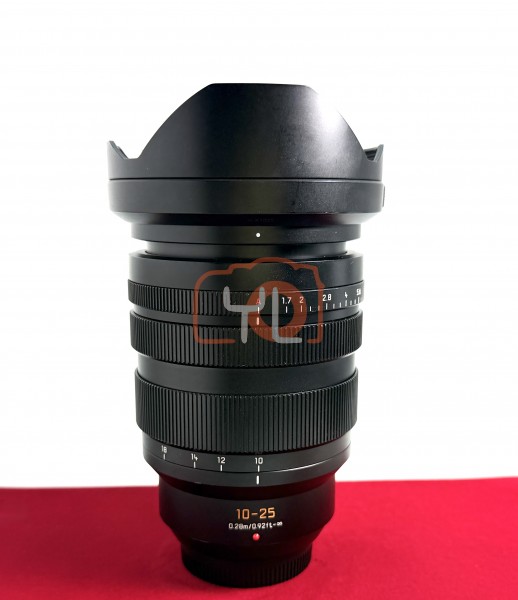 [USED-PJ33] Panasonic 10-25mm F1.7 Lumix G  Leica DG Vario-Summilux ASPH, 80% Like New Condition (S/N:JE9GA101344)