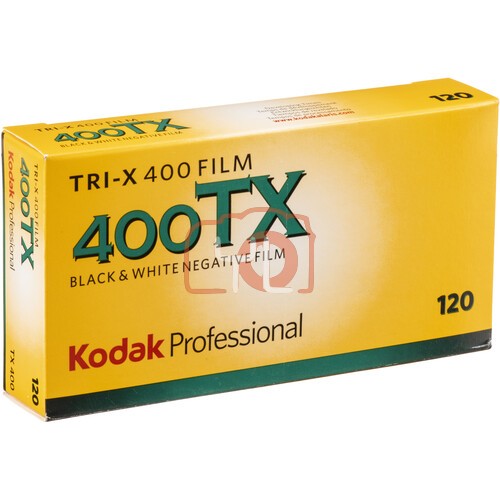 Kodak Professional Tri-X 400 Black and White Negative Film (120 Roll Film, 5-Rolls)