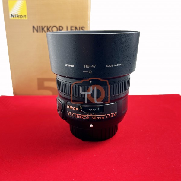 [USED PJ33] Nikon 50mm F1.8 G AFS , 95%LIKE NEW CONDITION (S/N:3181779)