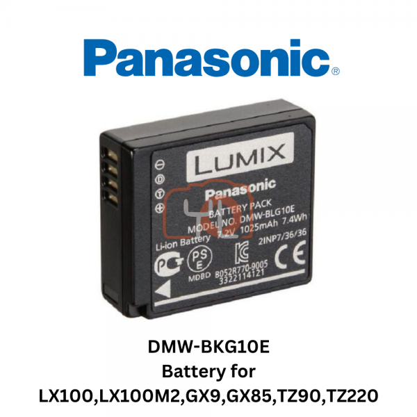 Panasonic DMW-BLG10E Li-ion Battery for LX100,LX100M2,GX9,GX85,TZ90,TZ220