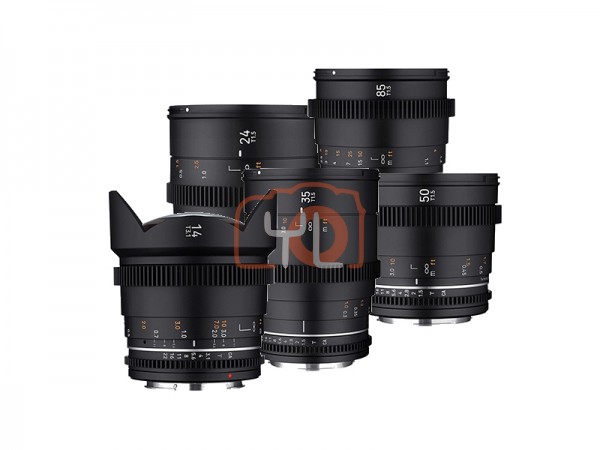 Samyang VDLSR MK2 Video Lens Set (14mm, 24mm, 35mm, 50mm, 85mm) - Canon EF