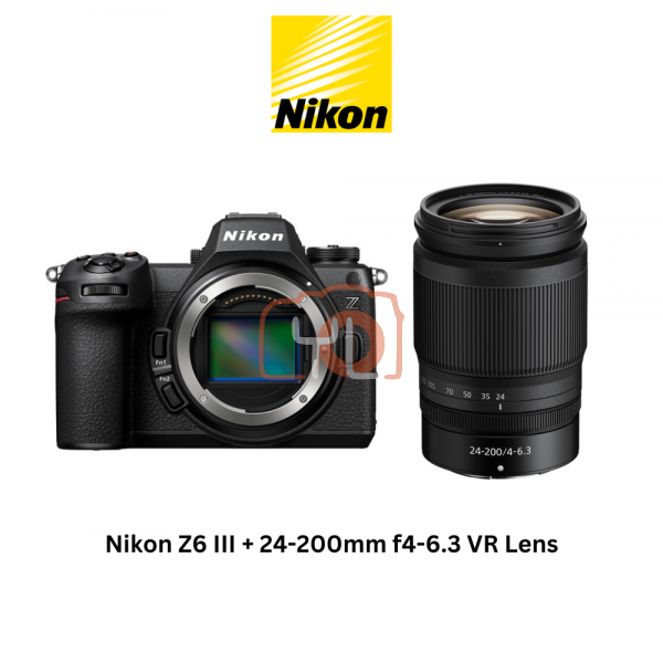 Nikon Z6 III Mirrorless Camera with 24-200mm f4-6.3 VR Lens