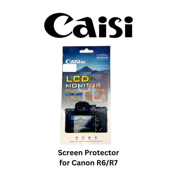 Caisi Digital Camera LCD Screen Protector Tempered Glass Film for Canon R6/ R7
