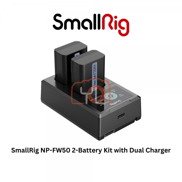 SmallRig NP-FW50 2-Battery Kit with Dual Charger (3818)