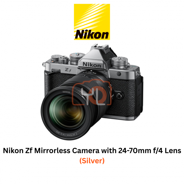 Nikon Zf Mirrorless Camera with 24-70mm f4 Lens (Silver)