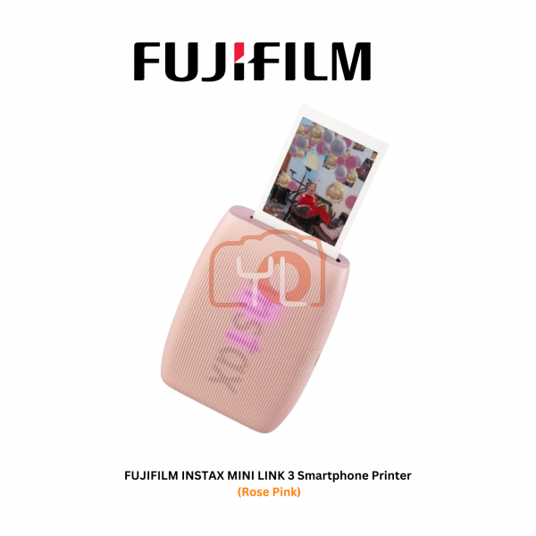 FUJIFILM INSTAX MINI LINK 3 Smartphone Printer (Rose Pink)