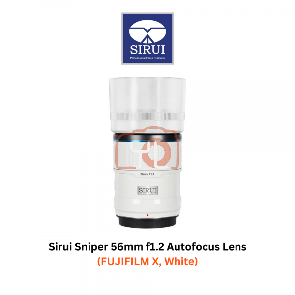 Sirui Sniper 56mm f/1.2 Autofocus Lens (FUJIFILM X, White)