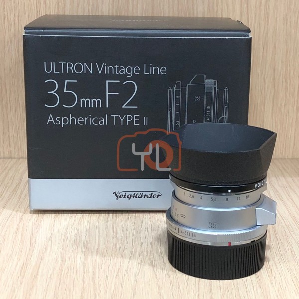 [USED-LowYat G1] Voigtlander 35mm F2 II Ultron ASPH (SIL) Vintage Line (VM) , 98% LIKE NEW CONDITION, SN:7210430