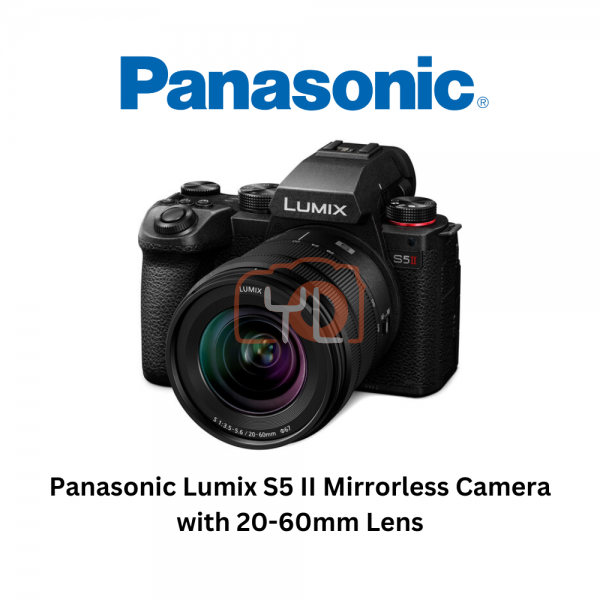 Panasonic Lumix S5 II Mirrorless Camera with 20-60mm Lens - FREE SANDISK 64GB EXTREME PRO SD CARD And Extra Battery BLK22PPB  Redeem Online at https://bit.ly/LumixRaya24