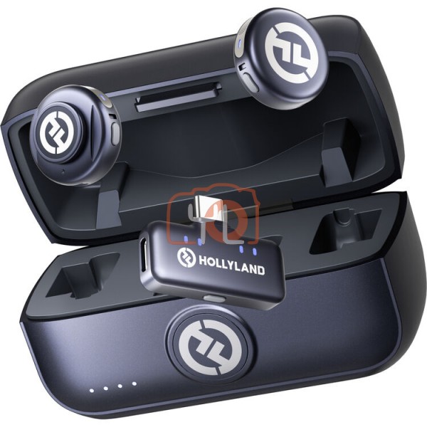Hollyland LARK M3 Combo 2TX&1RX Wireless Microphone System with 2 Clip-On Mic/Transmitters & 1 USB Receiver (2.4 GHz)