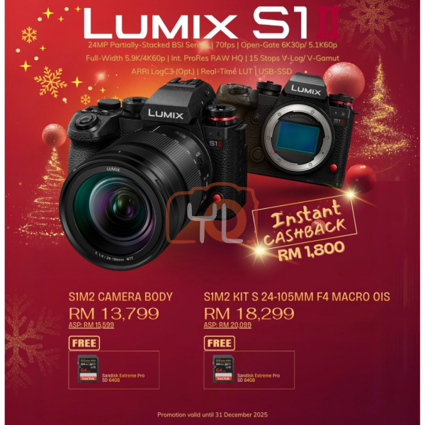 Panasonic Lumix S1 II Mirrorless Camera with 24-105mm Lens