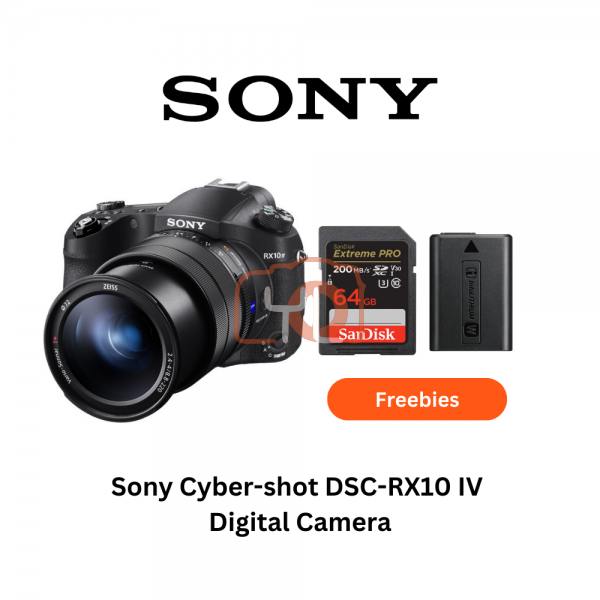 Sony RX10 Mark 4 - Free 64GB SD Card + NP-FW50