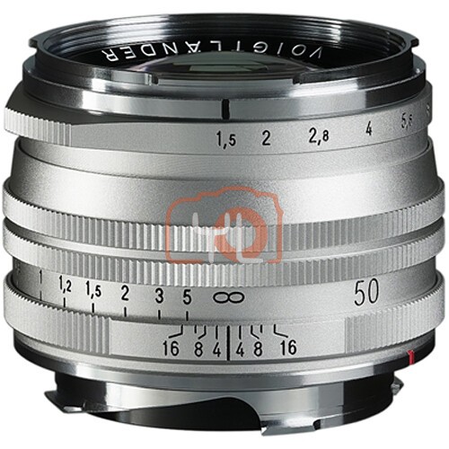 Voigtlander 50mm F1.5 Nokton Aspherical II MC - Silver (For Leica M-Mount)