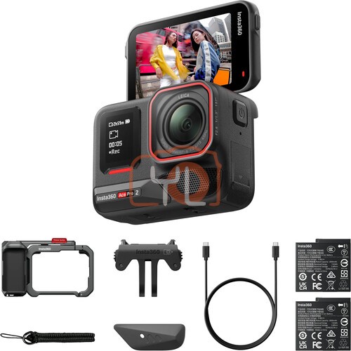 Insta360 Ace Pro 2 Action Camera Dual Battery Xplorer Bundle (Free Memory Card)