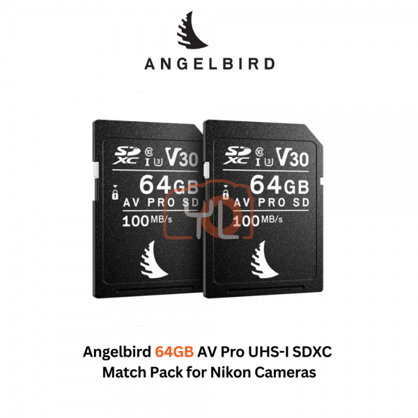 Angelbird 64GB AV Pro UHS-I SDXC Match Pack for Nikon Cameras