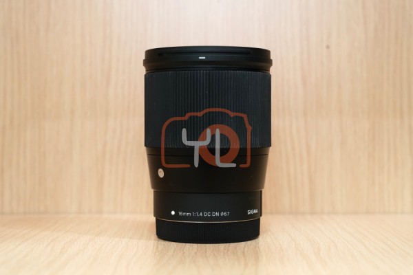 [USED-LowYat G1] Sigma 16mm F1.4 DC DN Contemporary (Canon EF-M) ,95% LIKE NEW CONDITION ,SN:55994212