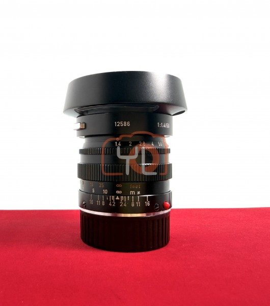 [USED-PJ33] Leica 50mm F1.4 Summilux M Black V2 (11113), 85% Like New Condition (S/N:2309166)