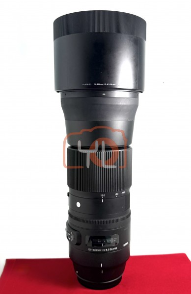[USED-PJ33] Sigma 150-600MM F5-6.3 DG OS HSM Contemporary Lens(Canon EF), 90% Like New Condition (S/N:56824953)