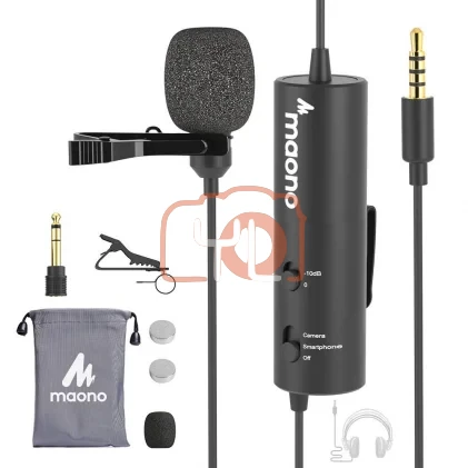 MAONO AU-102 Lavalier Microphone with -10db attenuation